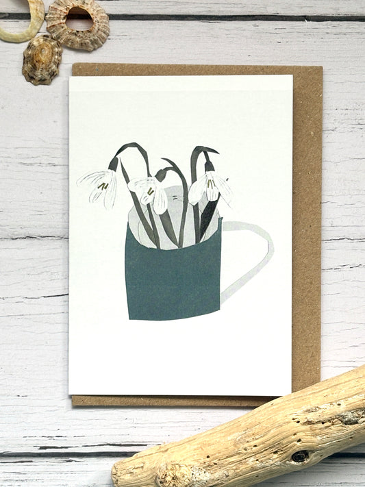 Snowdrops Mini Greetings Card
