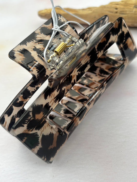 Leopard Print Hair Claw