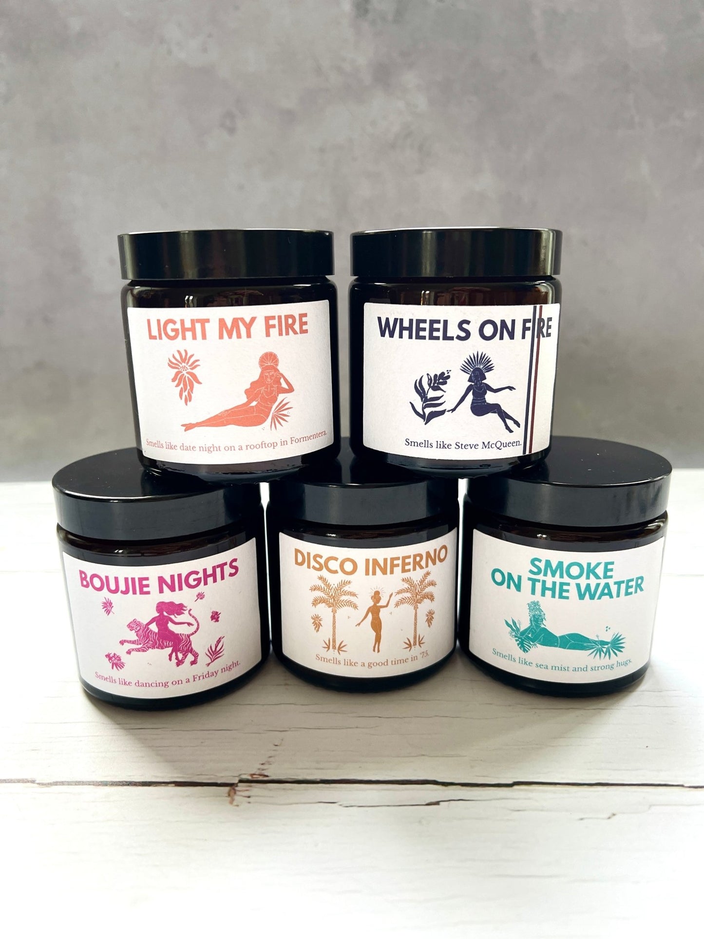 Les Boujies Scented Candle Jars - Readymoney Beach Shop