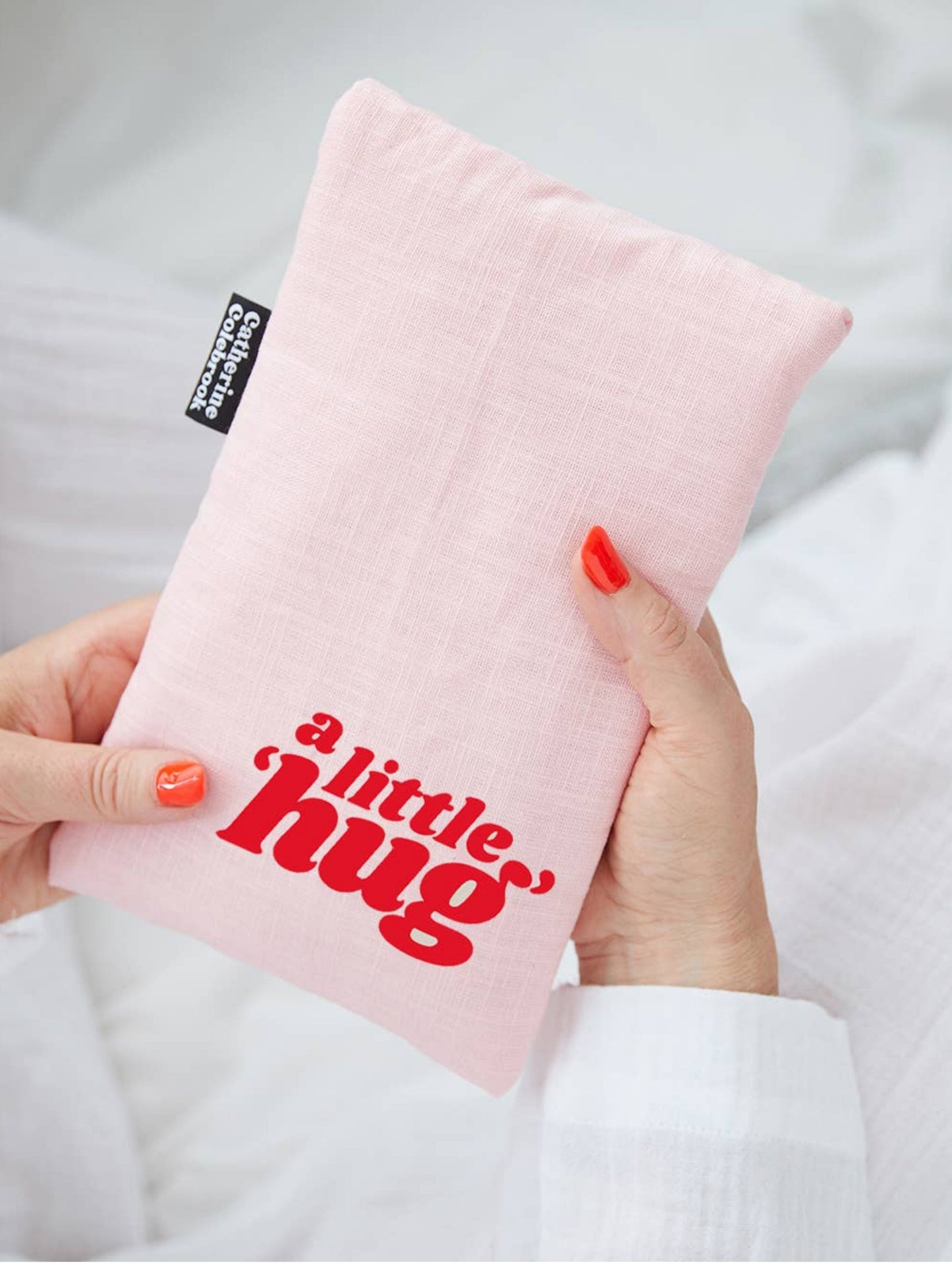 'A Little Hug'  Hot Water Bottle in Fabric Case