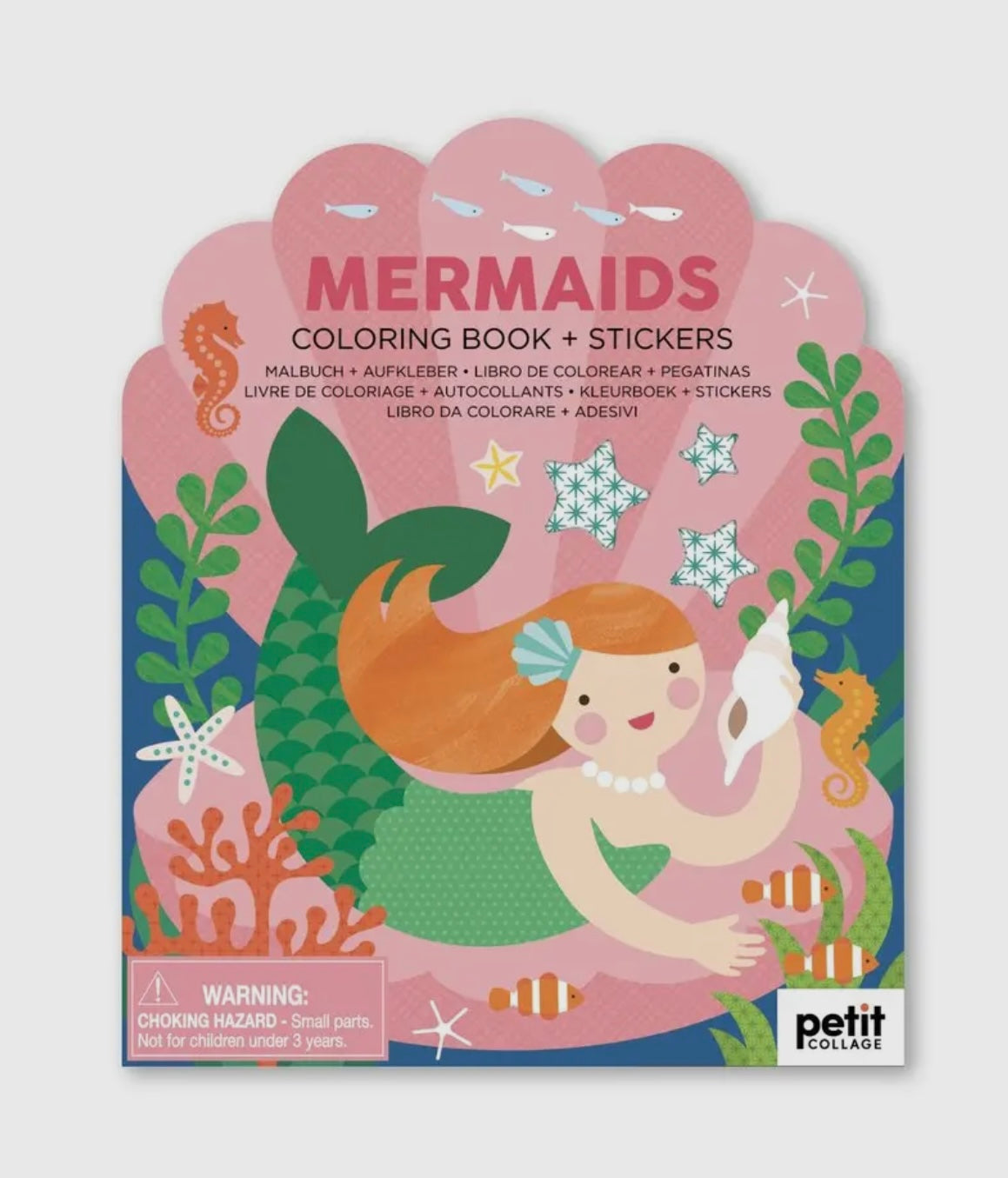 mermaids colouring book with stickers—fun under-the-sea activity set for kids, packed with vibrant ocean scenes and creative play