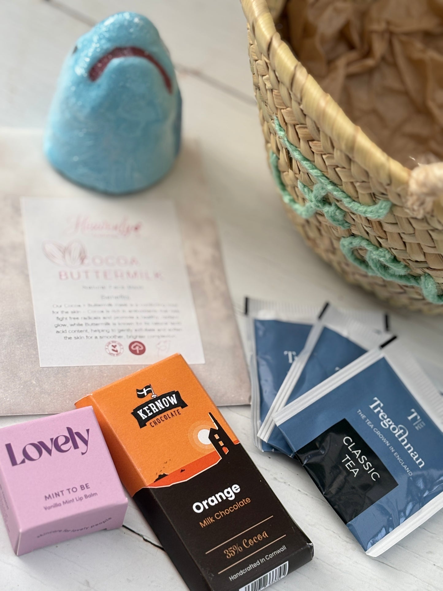 Mind the Shark Fowey Pamper Gift Basket