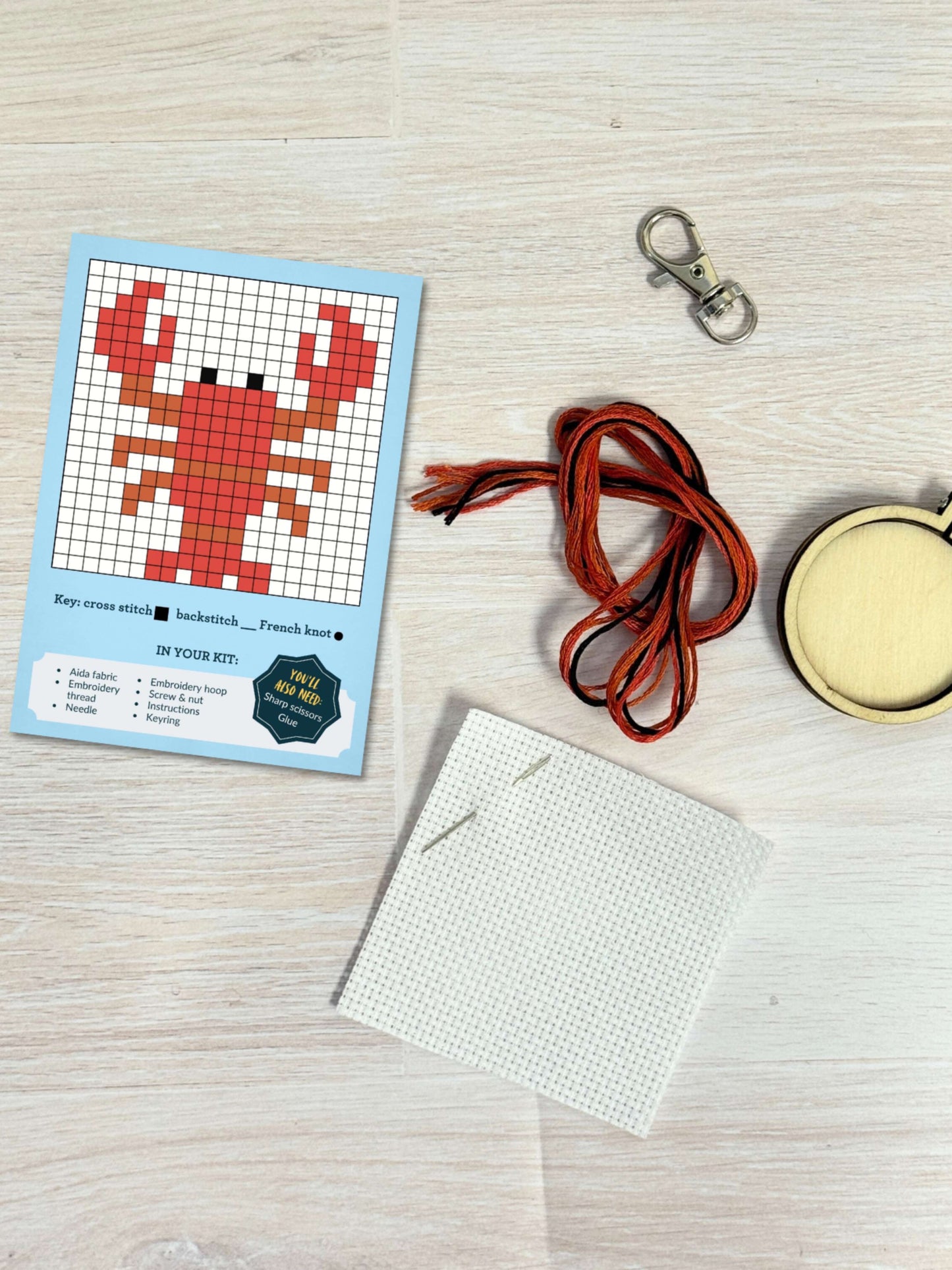 You're Claw-some! Lobster Mini Matchbox Cross Stitch Kit