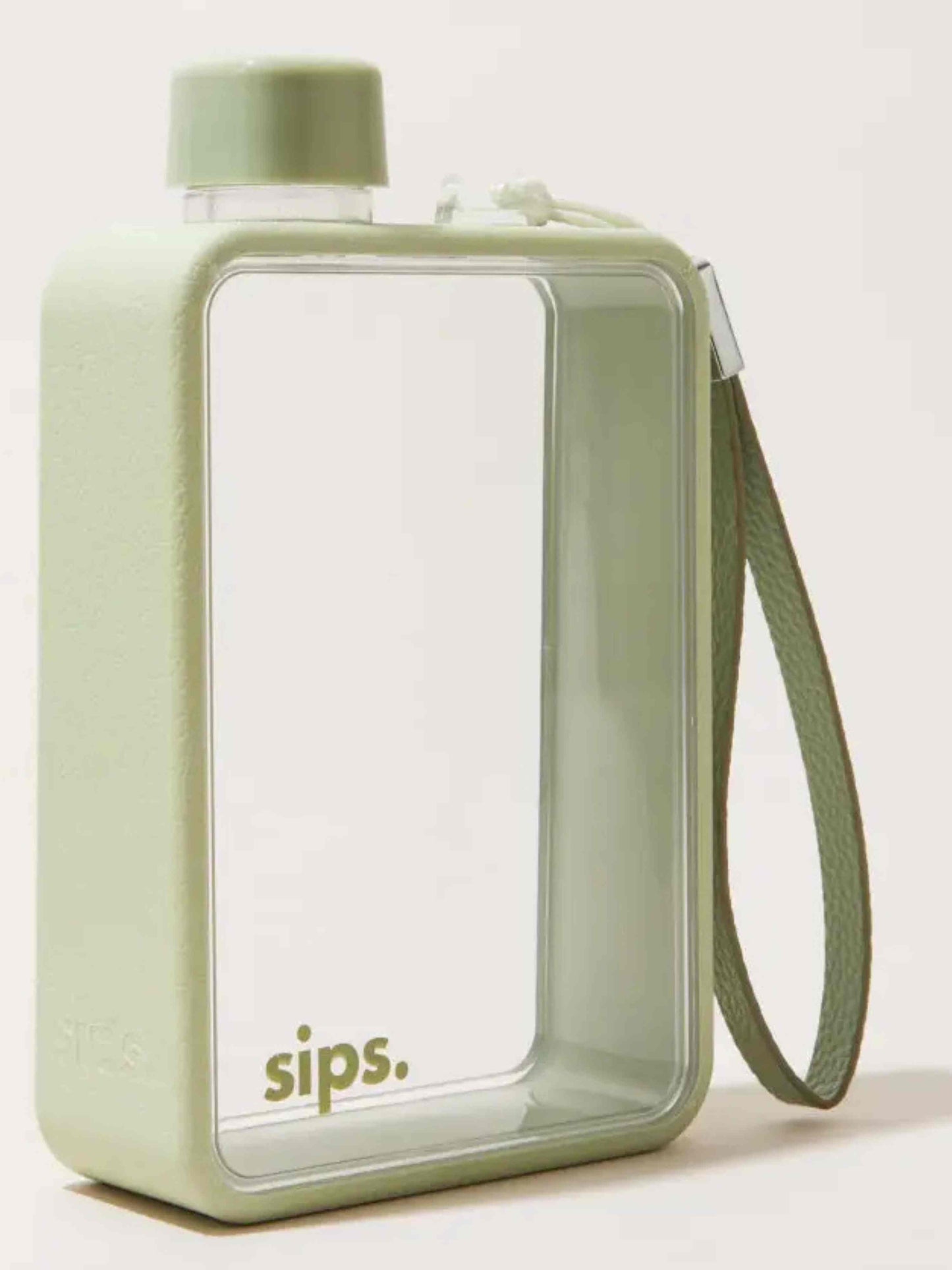 Mint Green Flat Water Bottle Flask