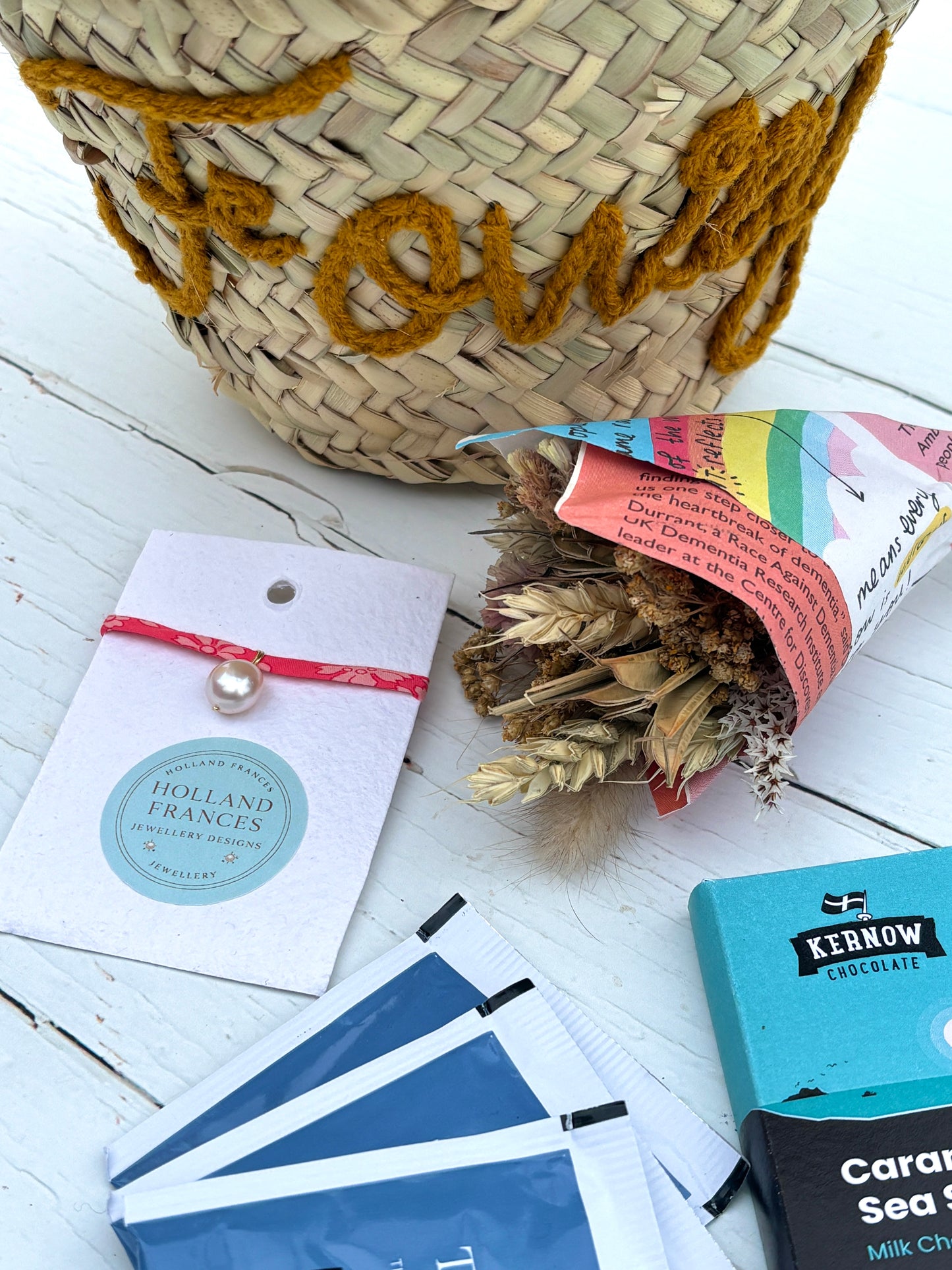Say It With Flowers From Fowey Gift Basket