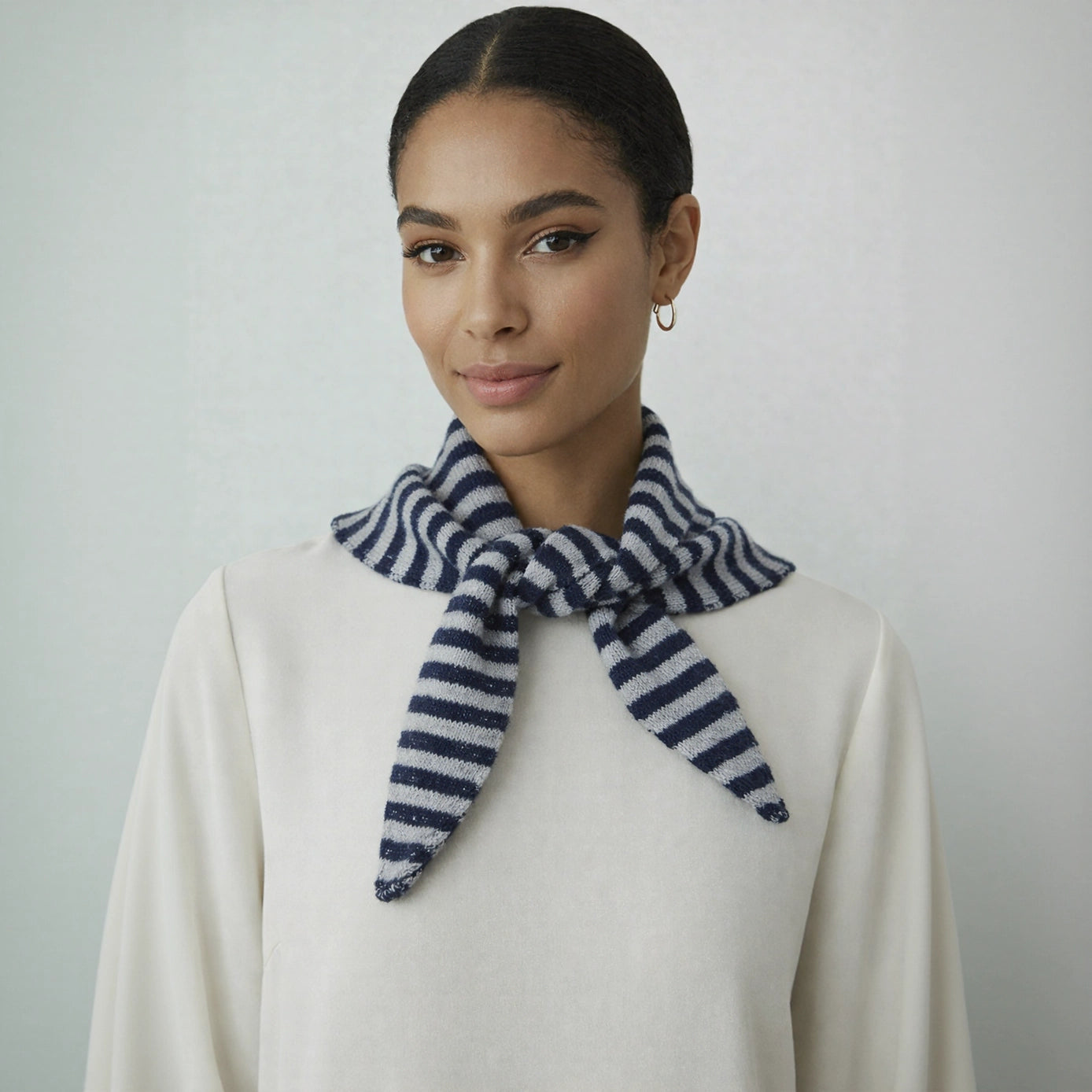 Nautical Striped Triangle Scarves in three colours