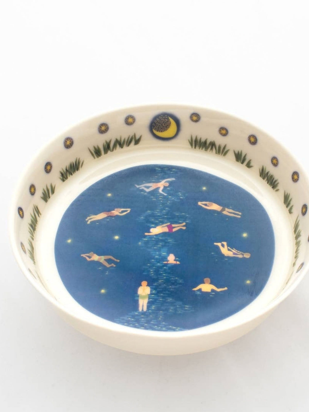 Night Swimmers Handmade Fine Porcelain Bowl