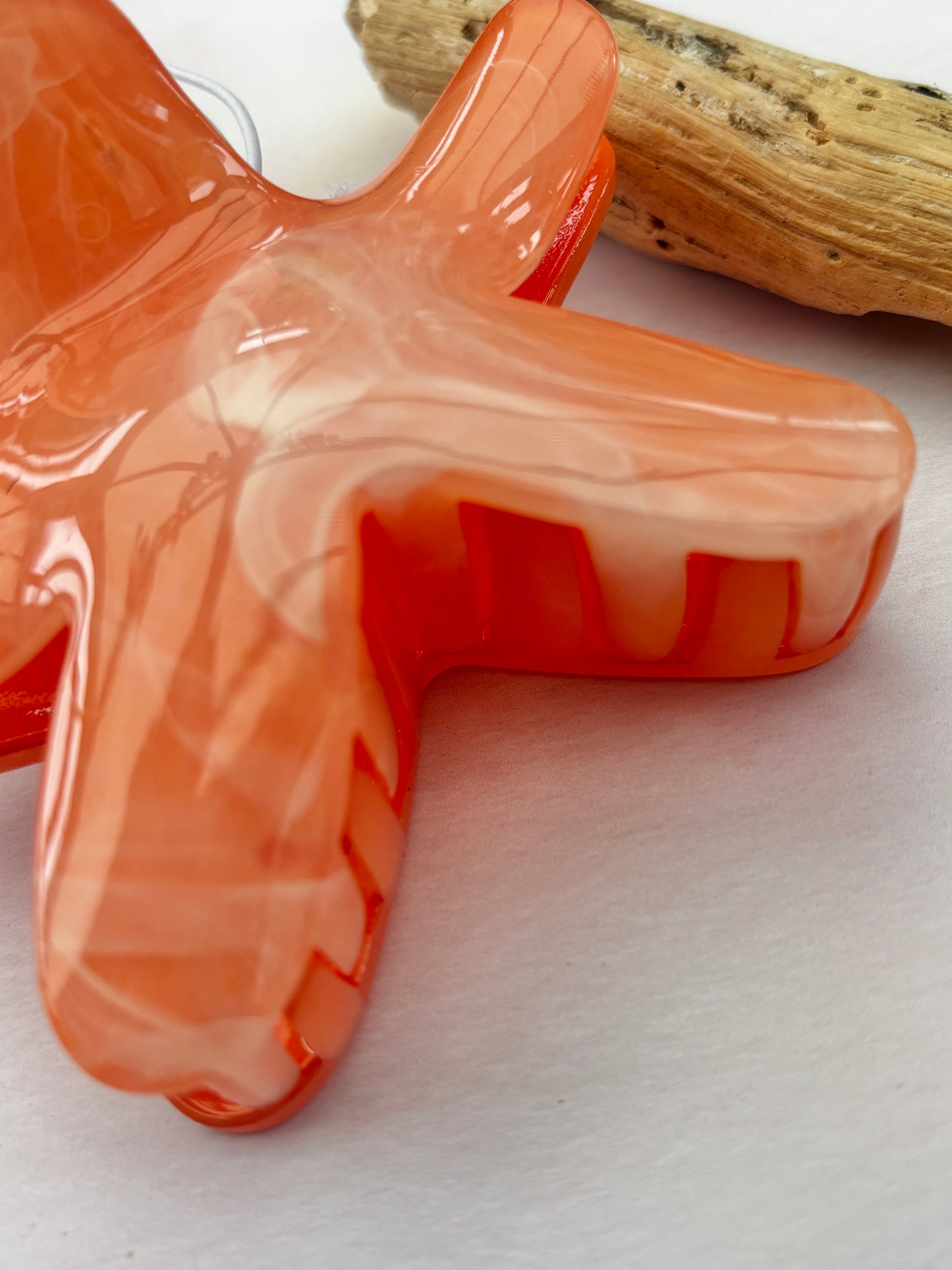 Coral Starfish Hair Claw