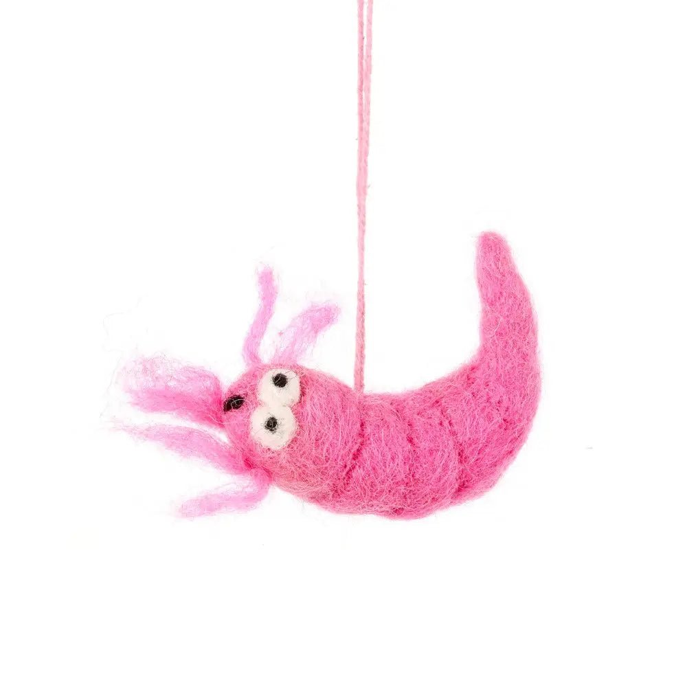 Pascal the Prawn Felt Hanging Decoration - Readymoney Beach Shop