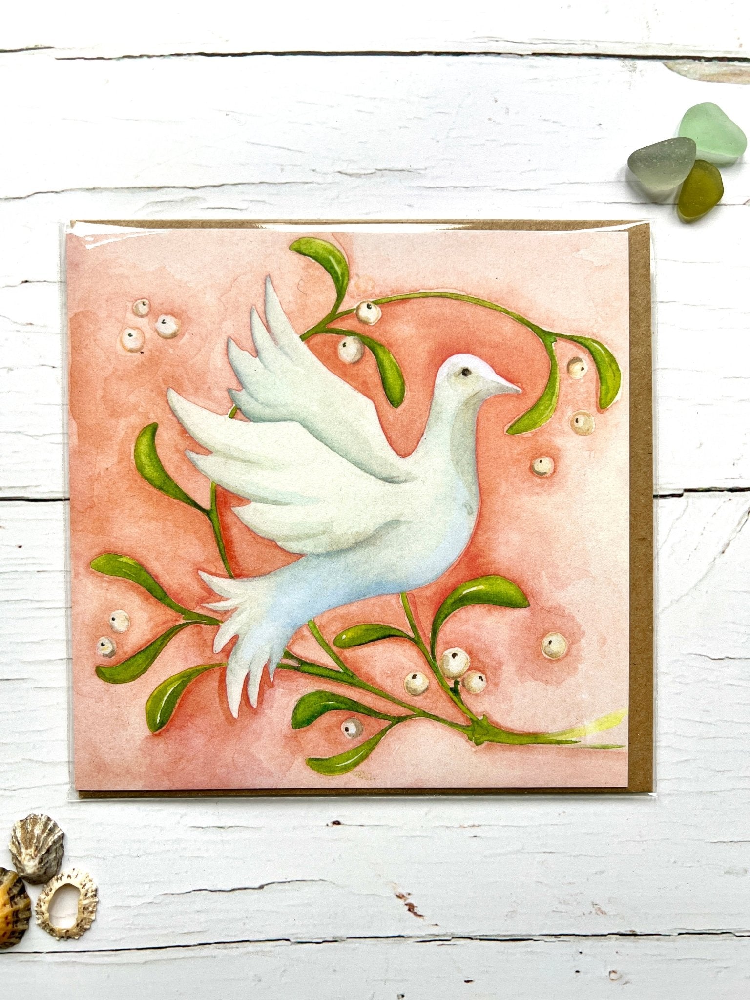 vibrant coral watercolor blank card abstract, simple, modern art stationery by Scarlet Paper & Design unique gift