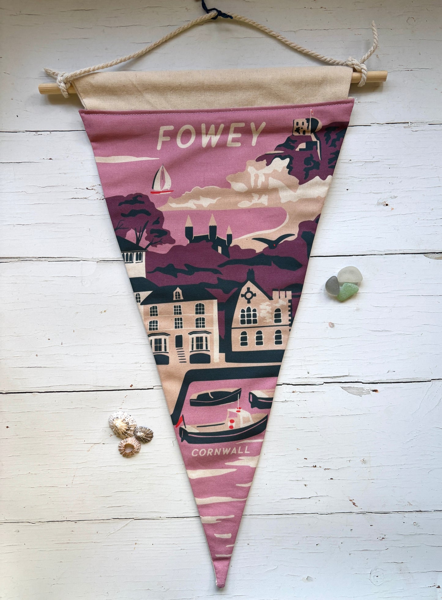 Fowey Handmade Fabric Flag