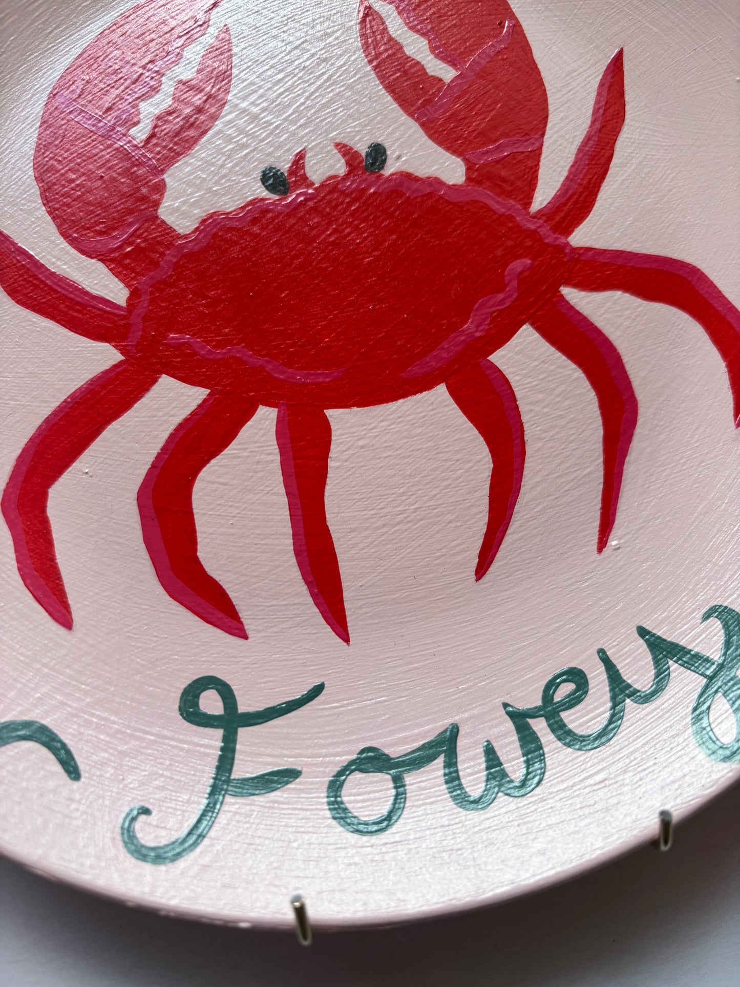 Handpainted Colourful Fowey Sealife Plates