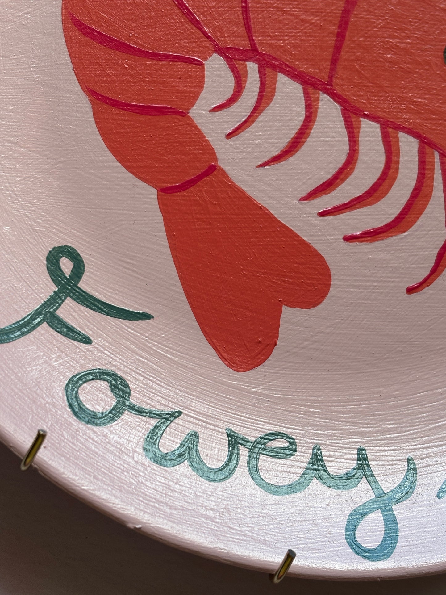 Handpainted Colourful Fowey Sealife Plates
