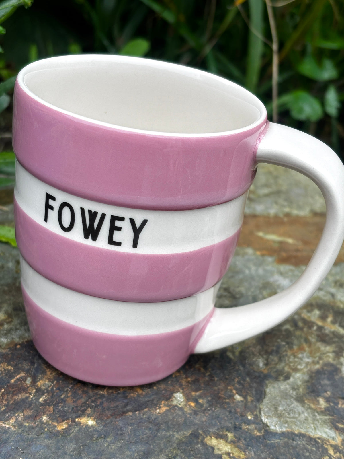 Rose Pink Limited Edition 12oz Fowey Cornishware Mugs