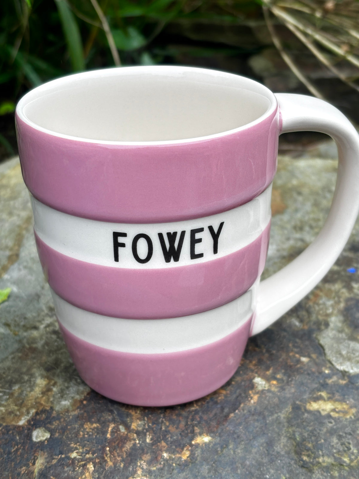 Rose Pink Limited Edition 12oz Fowey Cornishware Mugs