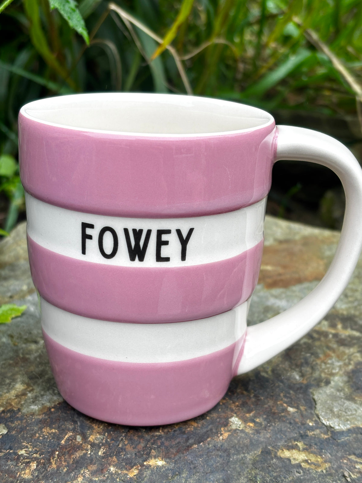 Rose Pink Limited Edition 12oz Fowey Cornishware Mugs