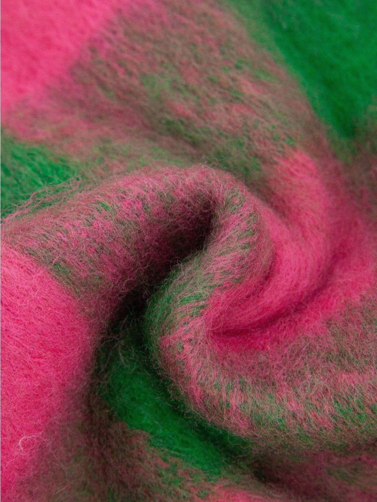 Hot Pink & Green Square Check Heavyweight Scarf