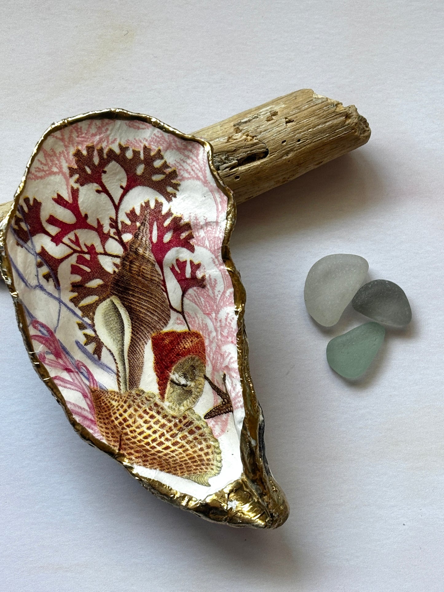 Seaside Decorated Oyster Shells