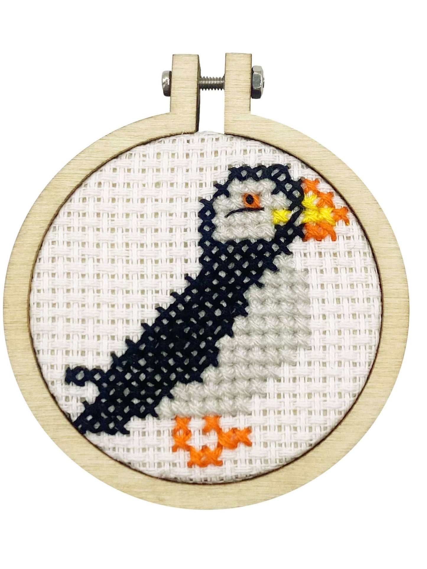 I Puffin Love You! Mini Matchbox Cross Stitch Kit
