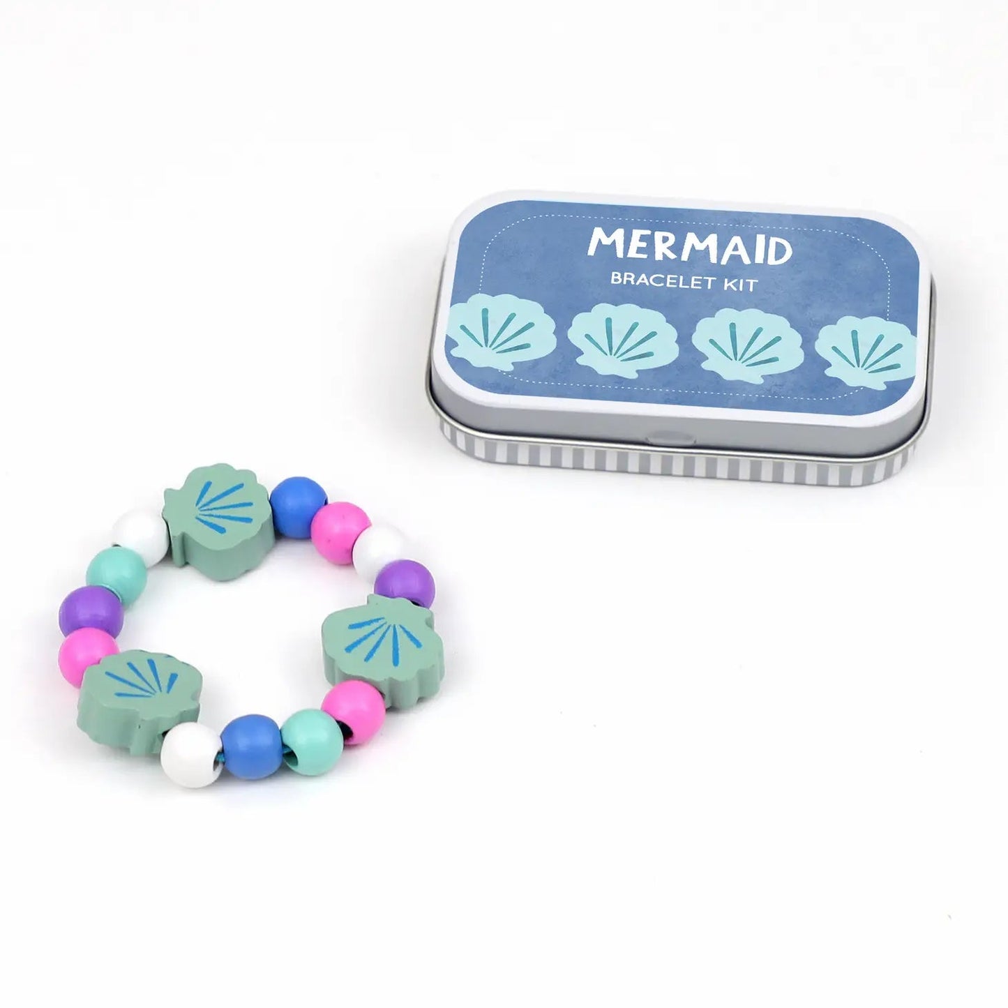 Rainbow, Mermaid or Daisy Bracelet Making Kits in Gift Tins - Readymoney Beach Shop