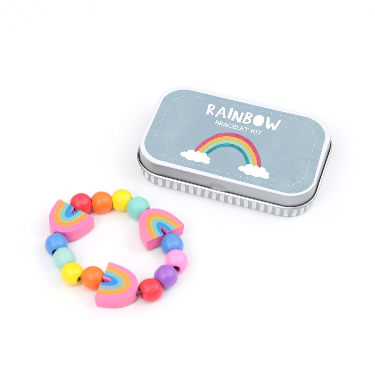 Rainbow, Mermaid or Daisy Bracelet Making Kits in Gift Tins - Readymoney Beach Shop