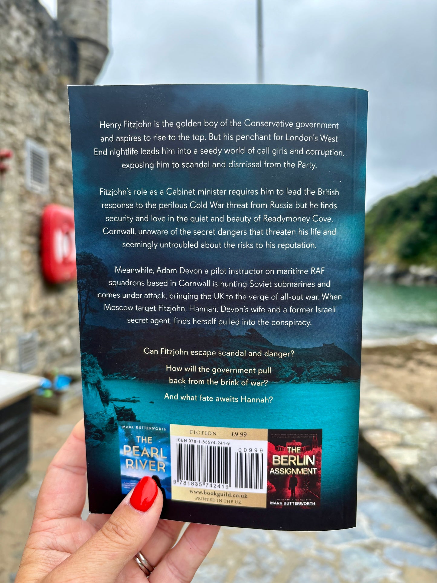 political thriller set in Cornwall—espionage, scandal, and Cold War tension collide in Readymoney Cove