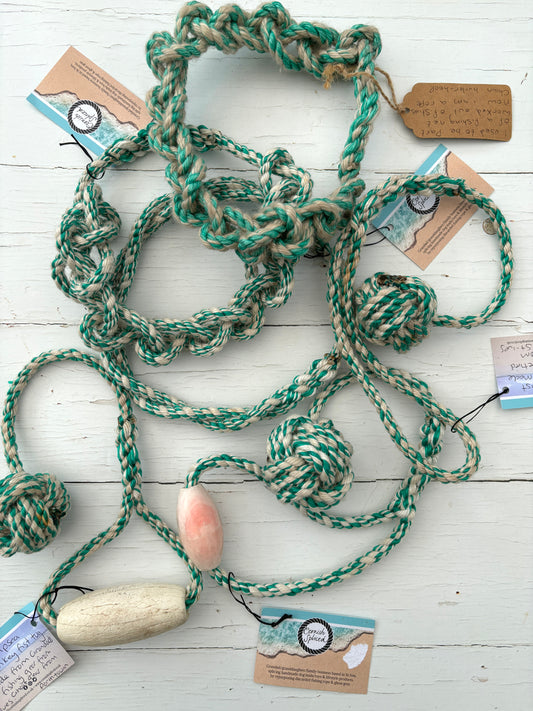 eco-friendly dog toys made from reclaimed fishing rope durable, nautical knots, sustainable pet accessories, beach clean gift