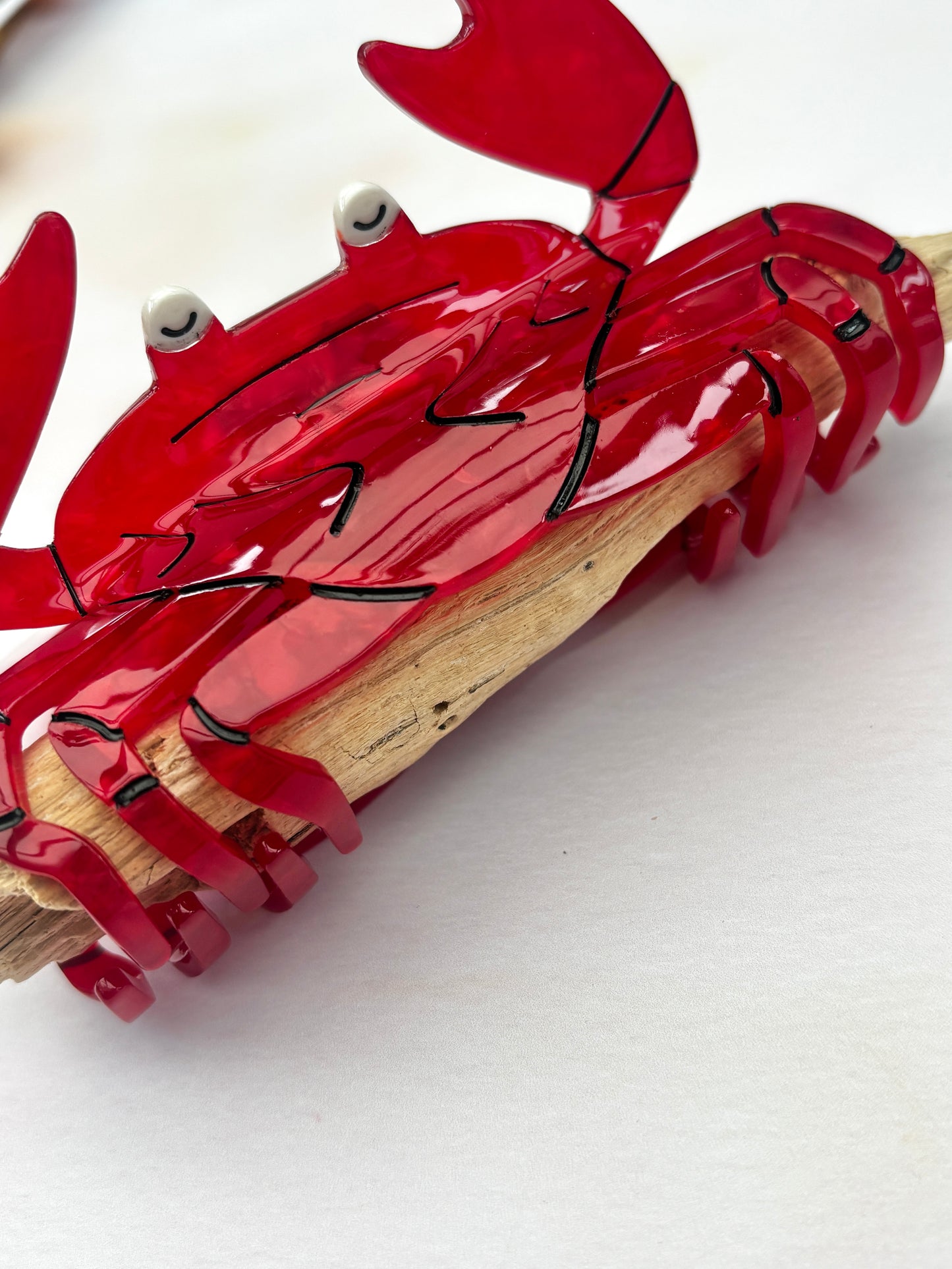 Red Crab Hair Claw Clip