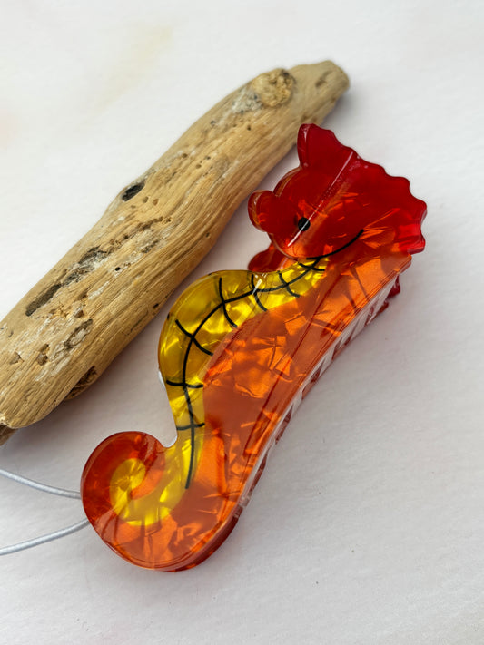 Orange & Yellow Hair Claw Clip