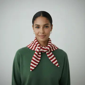 Nautical Striped Triangle Scarves in three colours