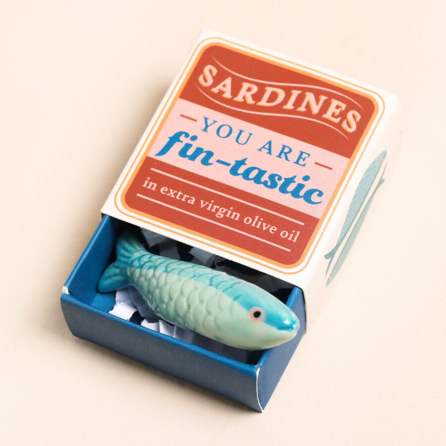 You Are Fin-tastic - Tiny Sardine Matchbox Gift Token