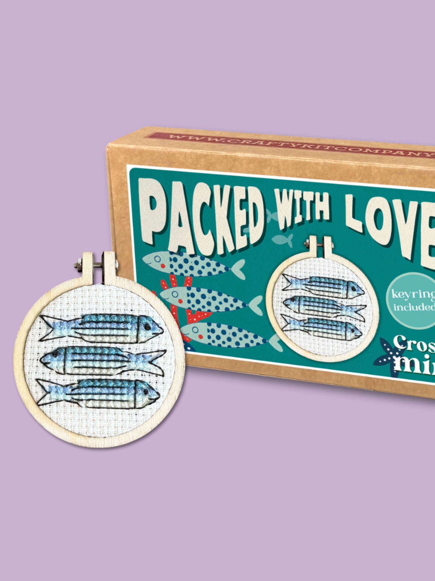 Packed with Love! Mini Matchbox Cross Stitch Kit