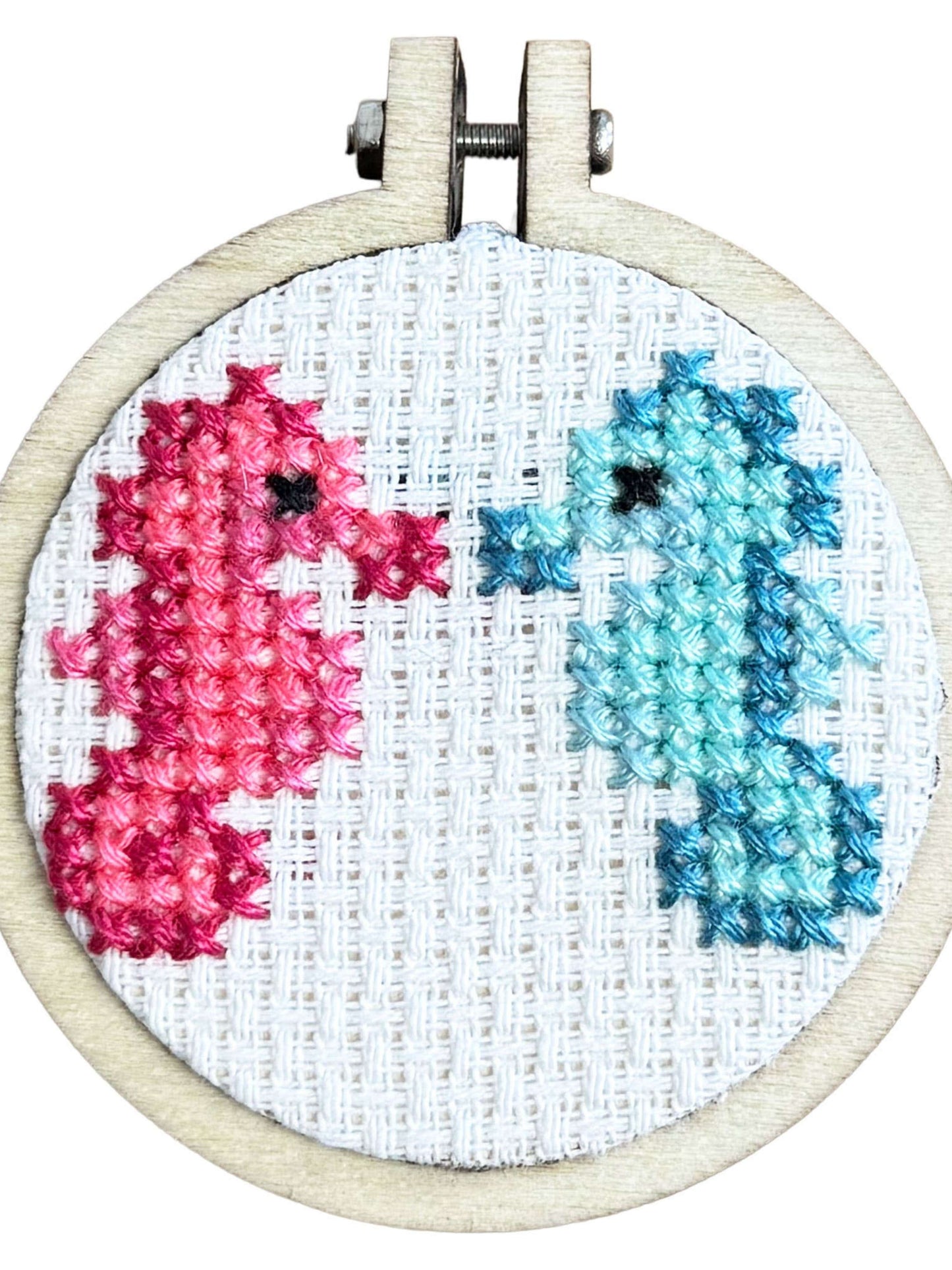 Seariously Glad We're Friends Mini Seahorses Matchbox Cross Stitch Kit
