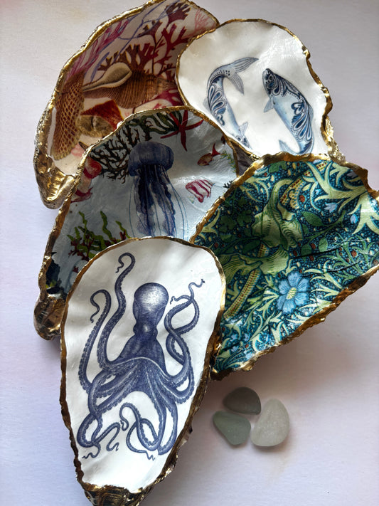 Seaside Decorated Oyster Shells