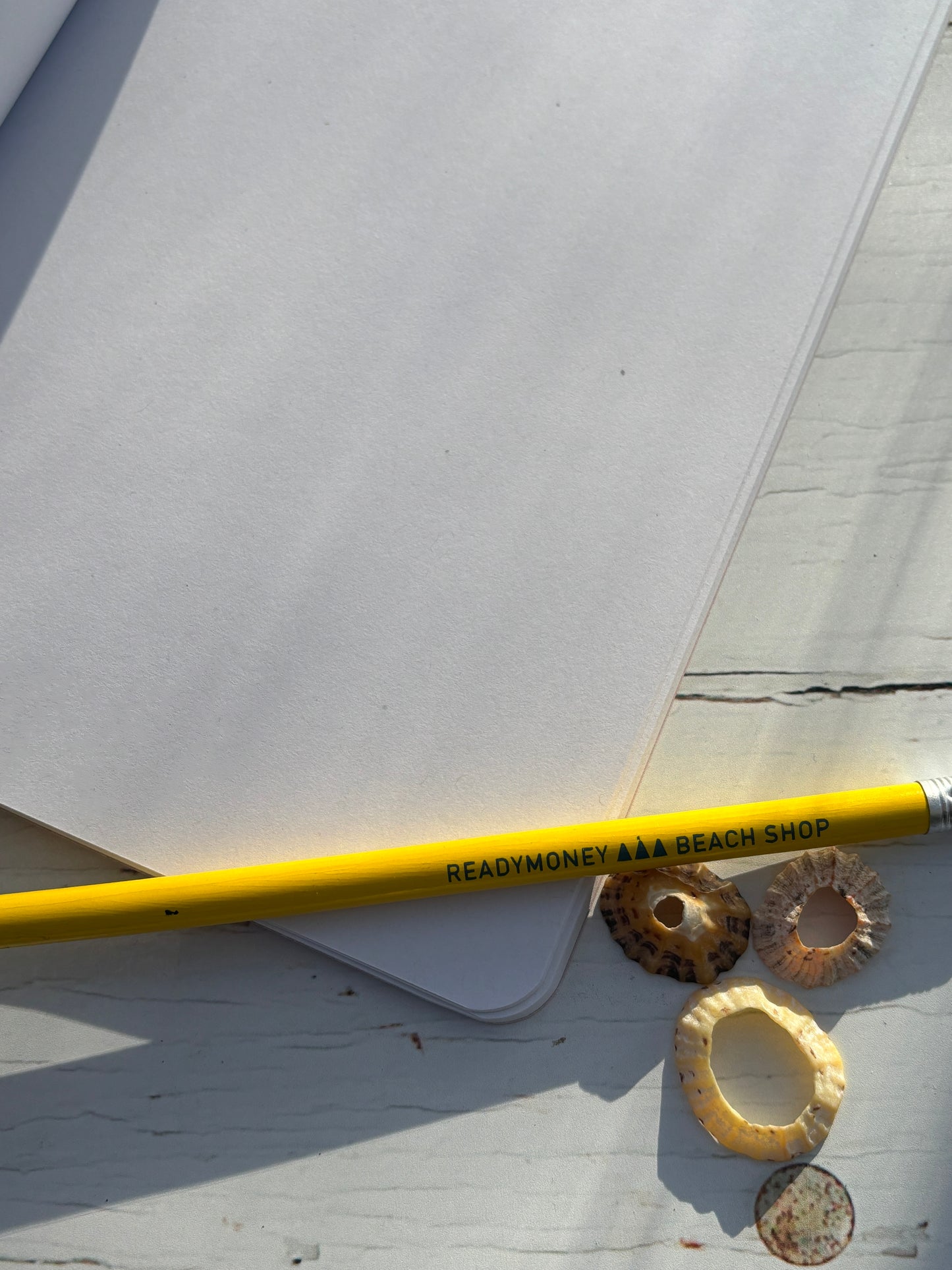 interior view of A5 seaweed notebook—minimalist blank pages for journaling, sketching, or coastal-inspired notes