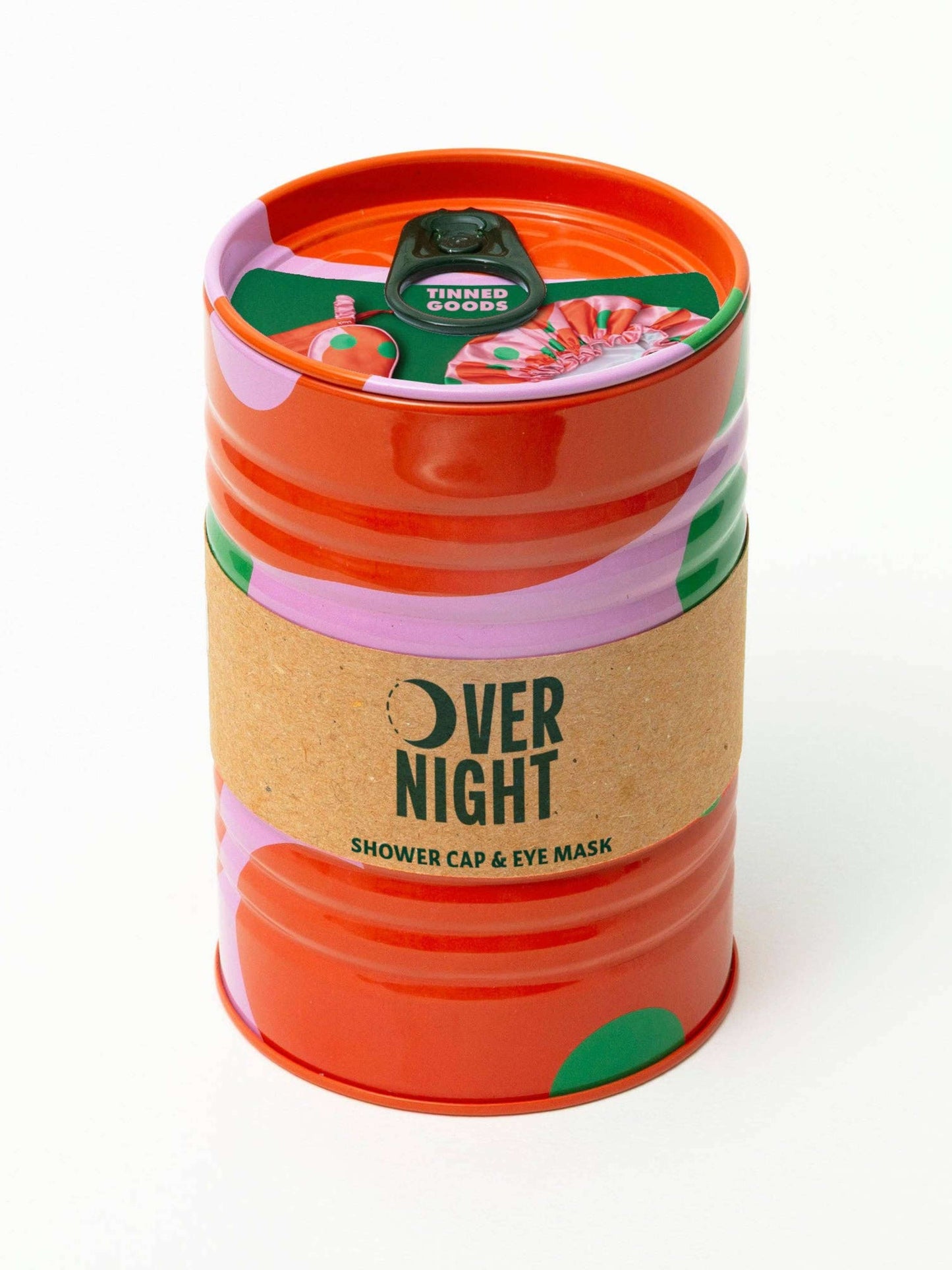 Tinned Goods - Shower Cap & Eye Mask