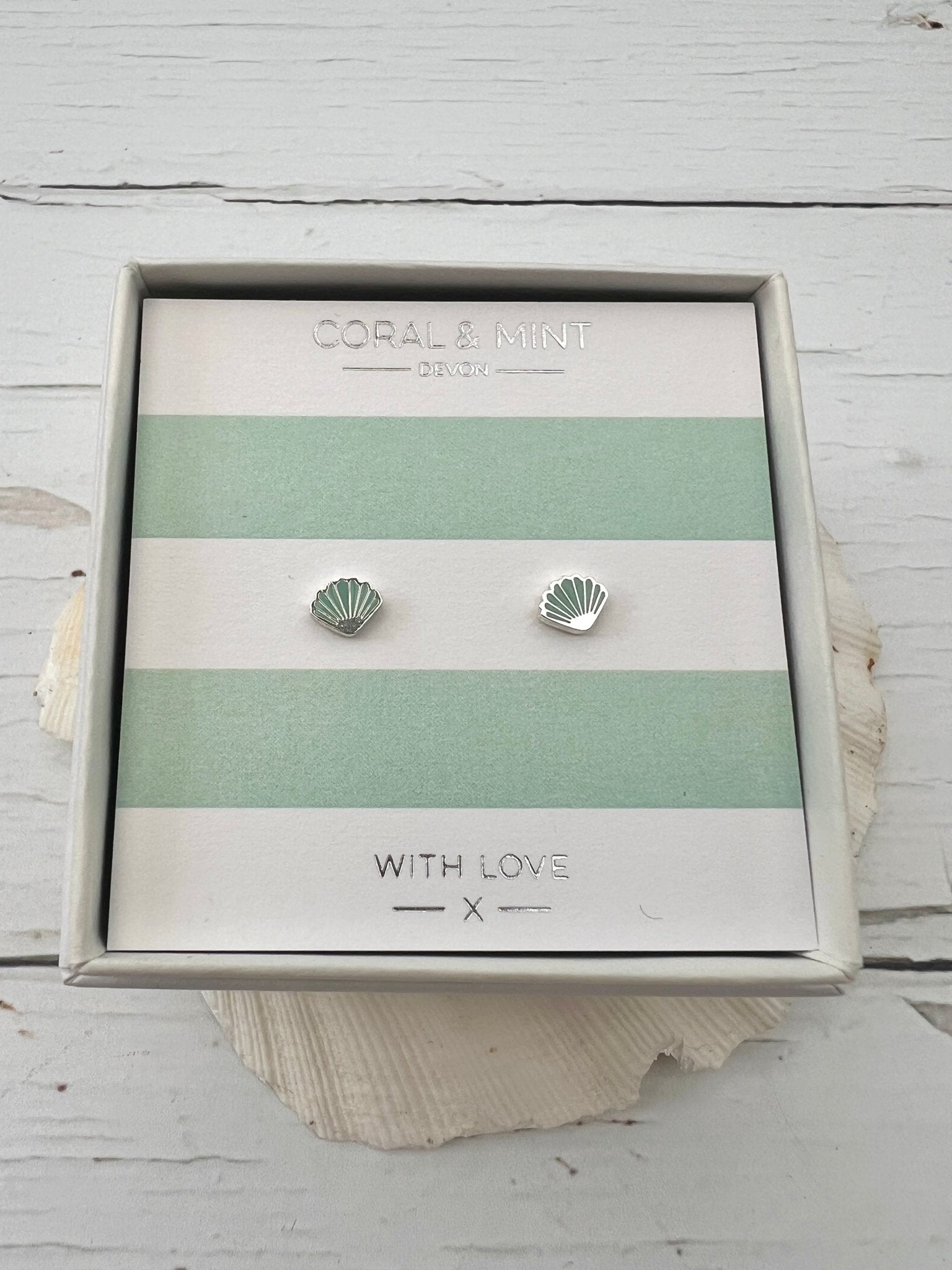 Signature Stripes Stud Earrings - Readymoney Beach Shop