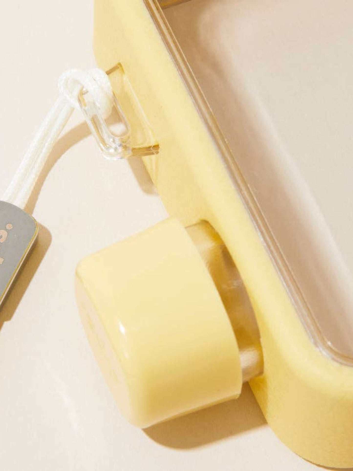 Pastel Yellow Flat Water Bottle Flask