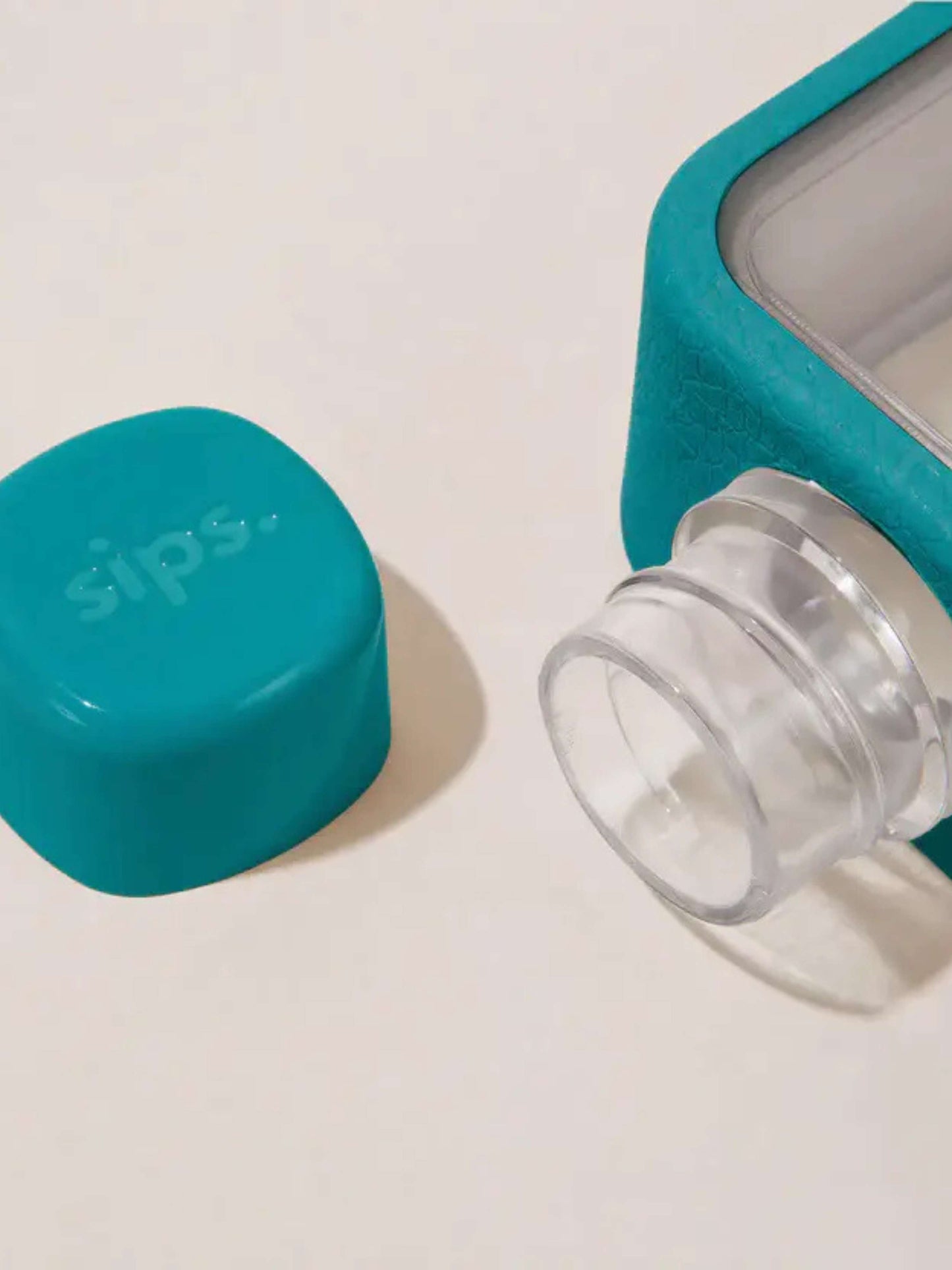 Teal Flat Water Bottle Flask