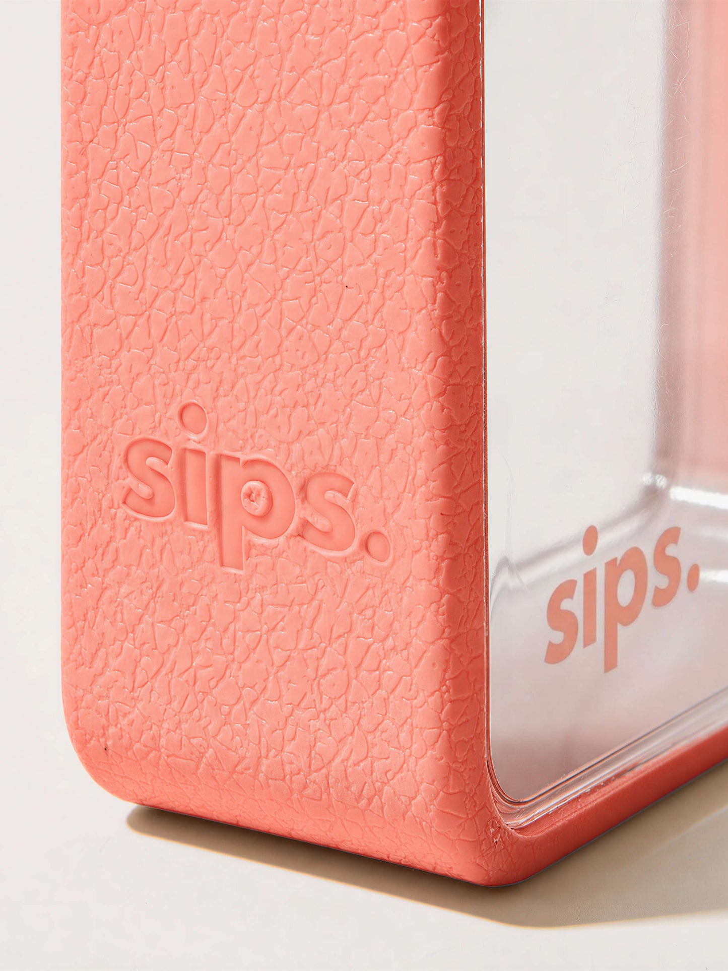 Coral Pink Flat Water Bottle Flask