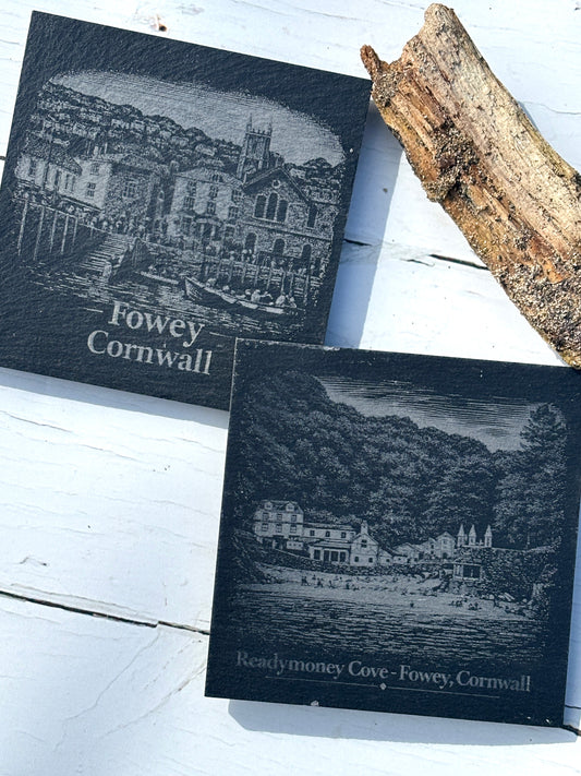 Slate Fowey & Readymoney Cove Coasters