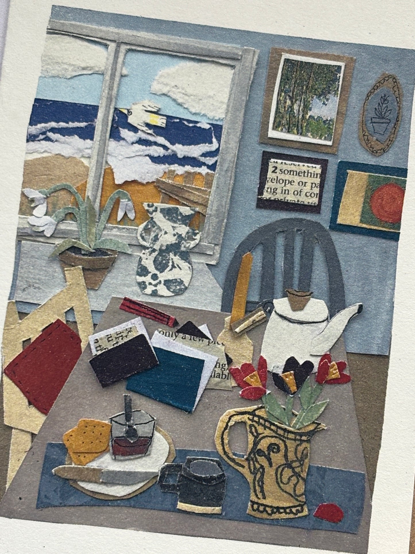 Snowdrops Tea & The Sea Mini Greetings Card