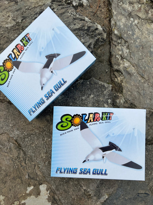 DIY solar-powered flying seagull kit—eco-friendly STEM toy for kids to build and learn renewable energy