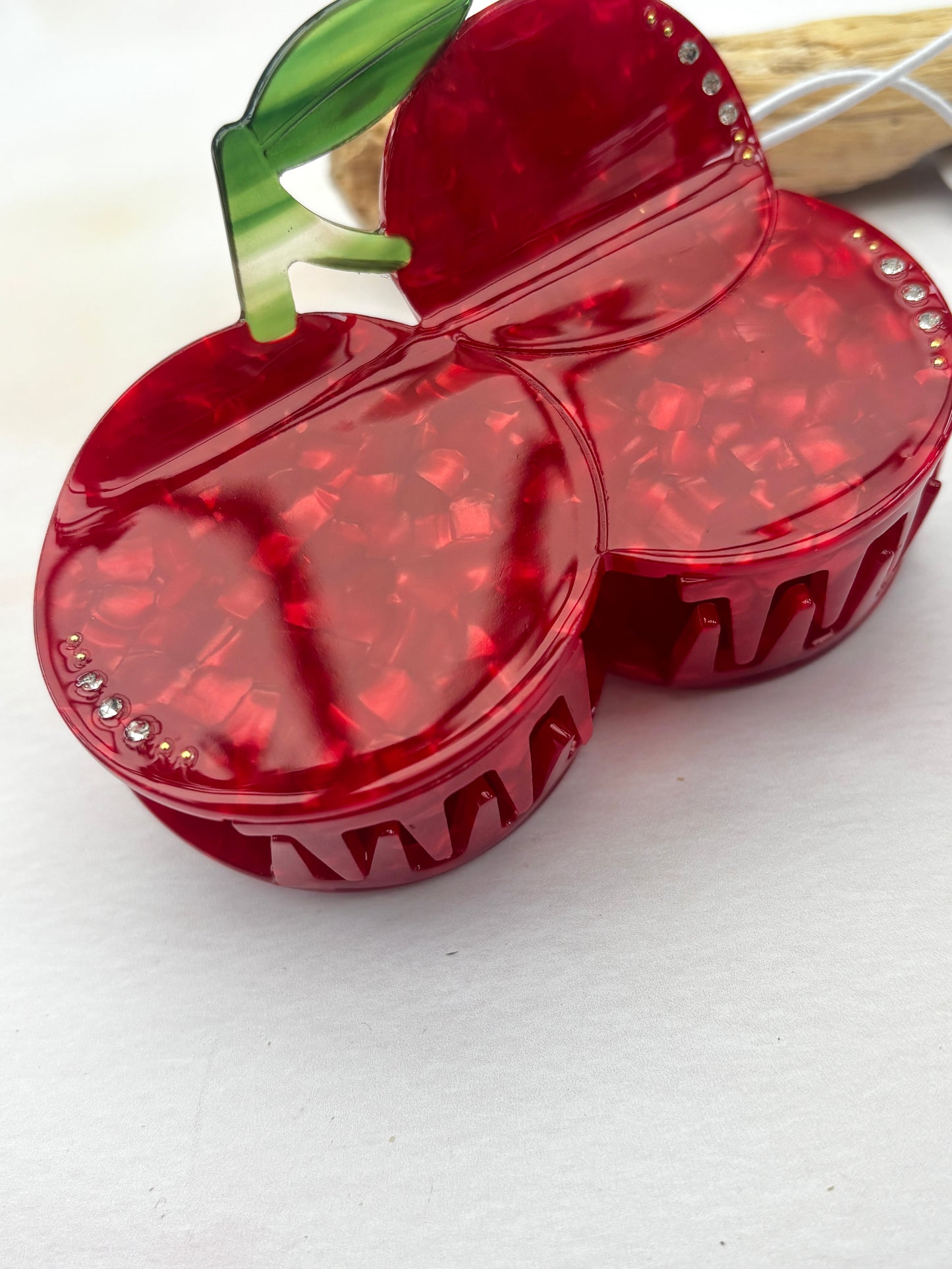 Sparkly Cherries Hair Claw