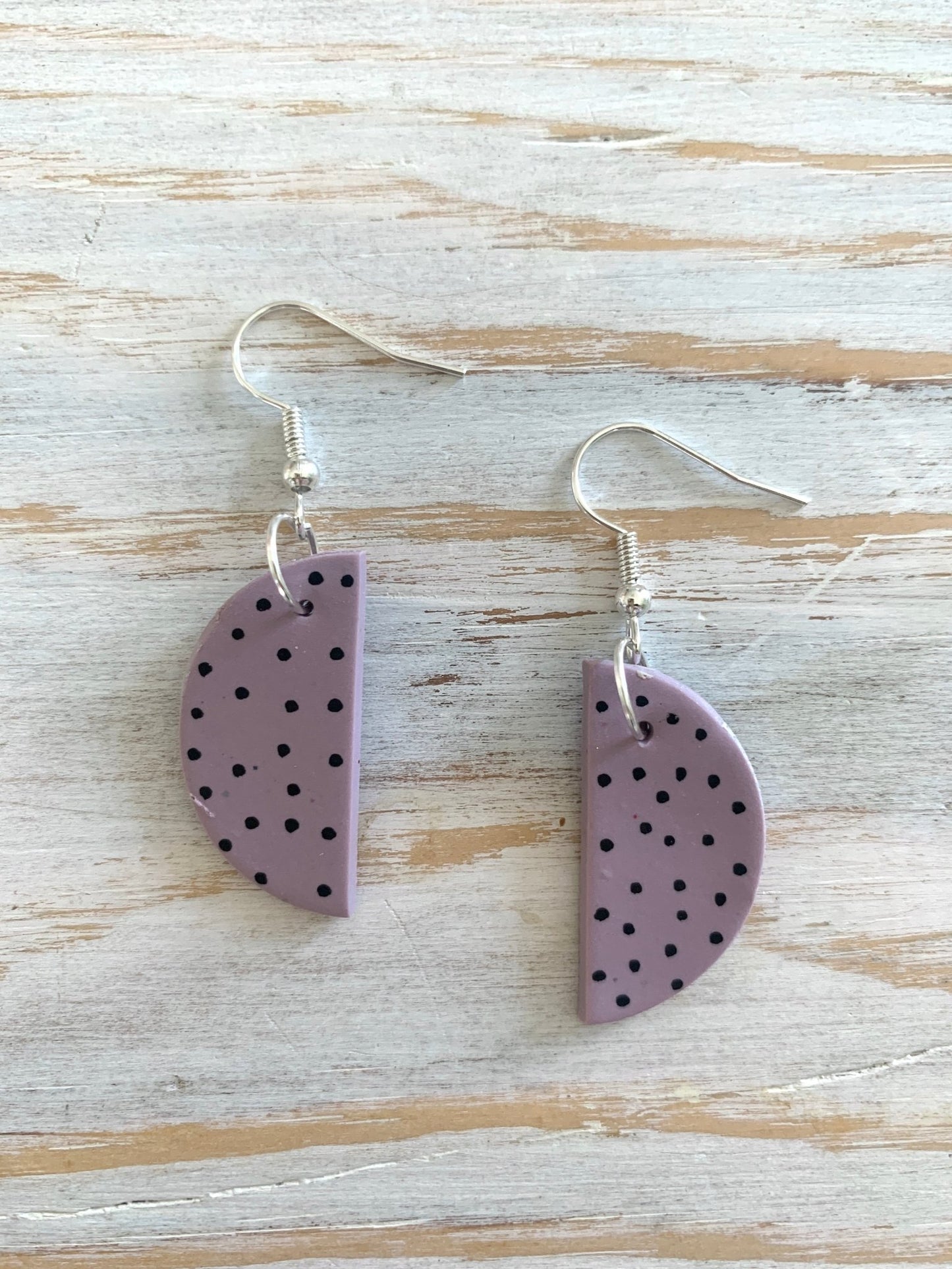 Spotty Dotty Half Moon Earrings - Readymoney Beach Shop