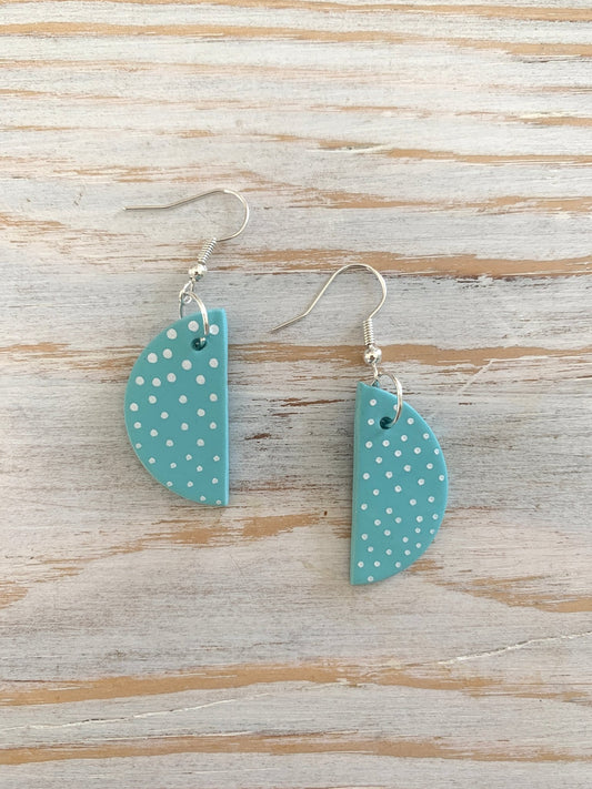 Spotty Dotty Half Moon Earrings - Readymoney Beach Shop