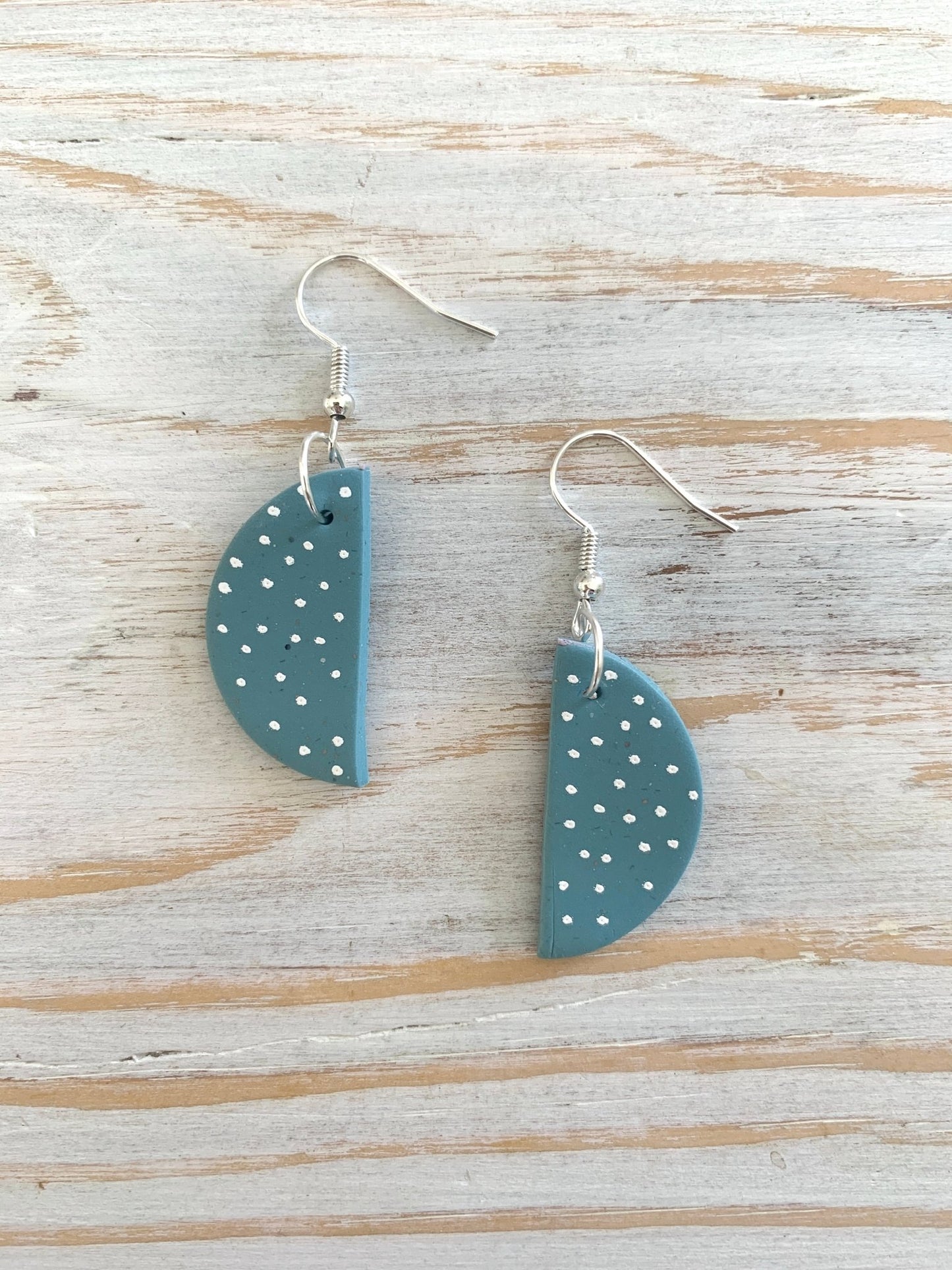 Spotty Dotty Half Moon Earrings - Readymoney Beach Shop