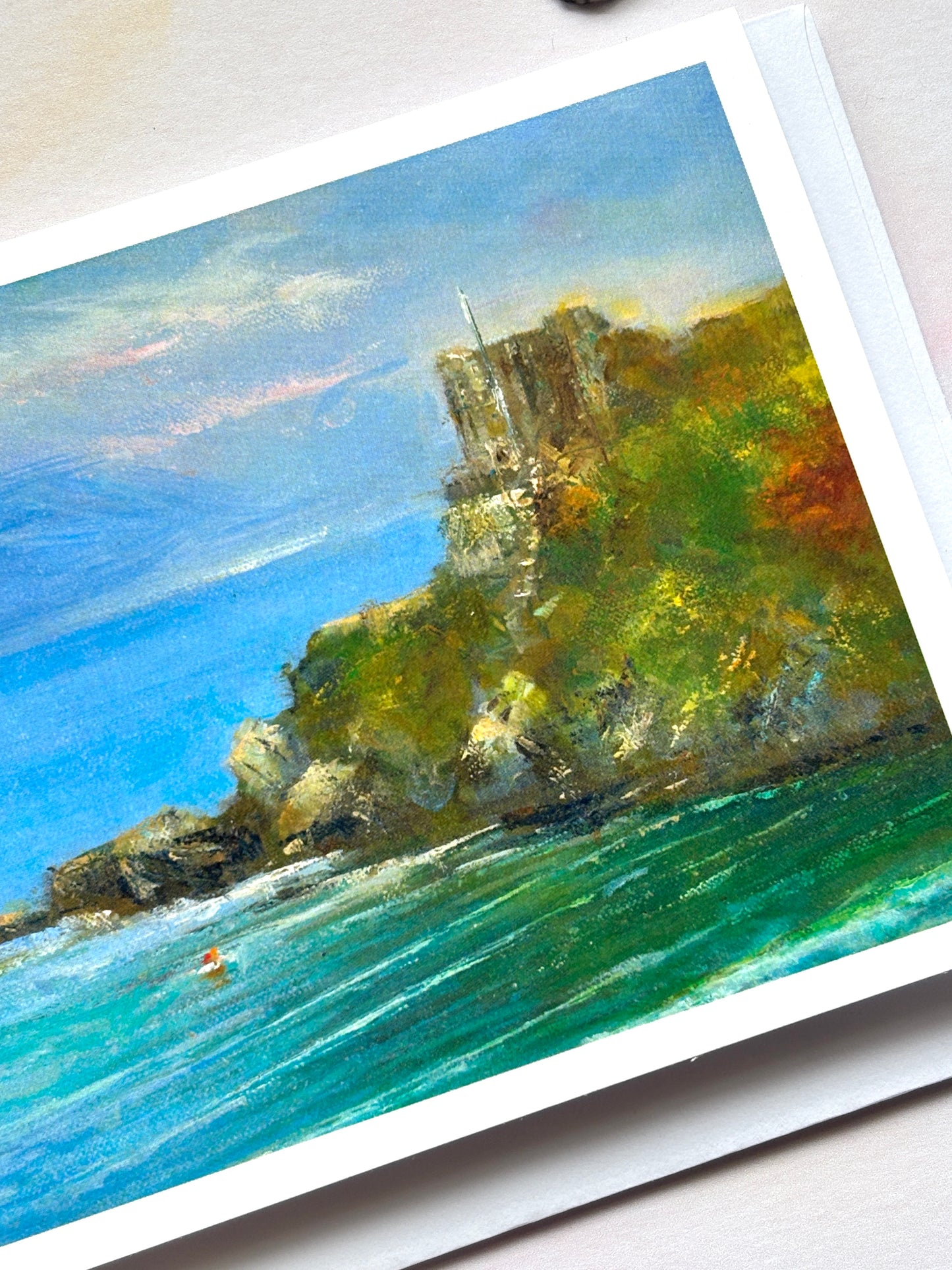St Catherine's Castle Fowey Art Card