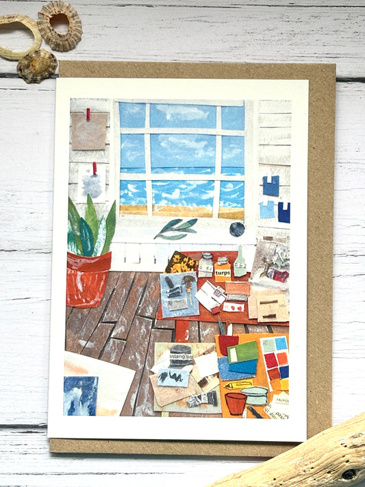 Studio By The Sea Greetings Card