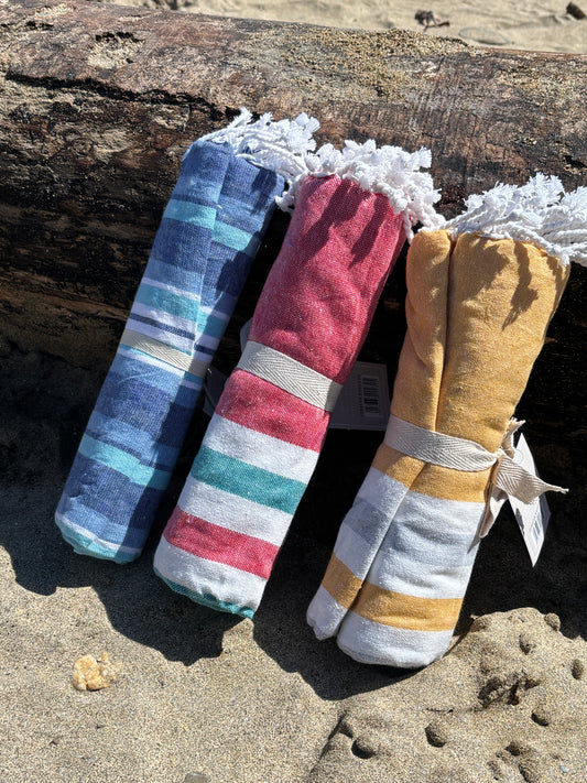 Summer Stripe Turkish Hammam Towel